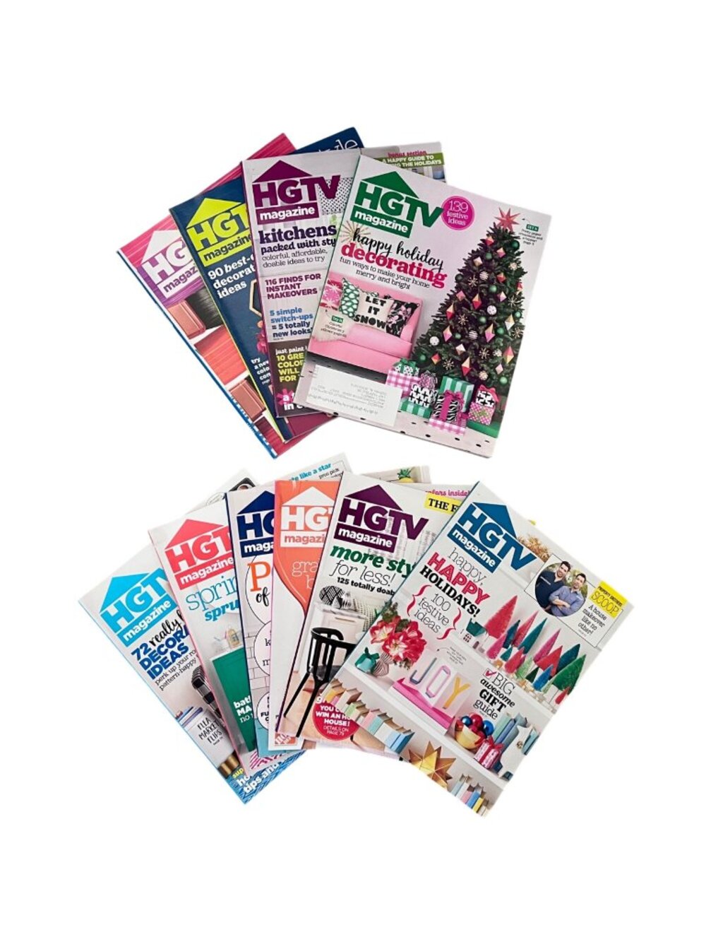 HGTV Magazine Lot 10 2016-2017 Issues Nov Dec ‘16 ‘17 Home Garden Design Decor